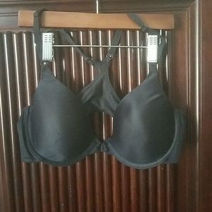 Black racerback bra